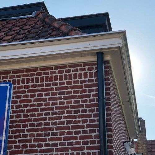 Foto van dakgoot in Lemmer